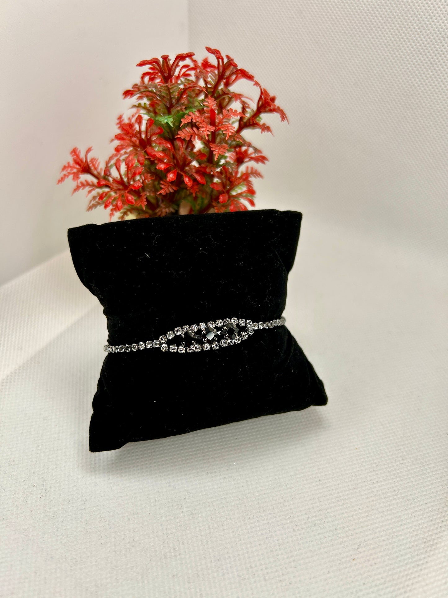Crystal Loop Zircon Stone Bracelet