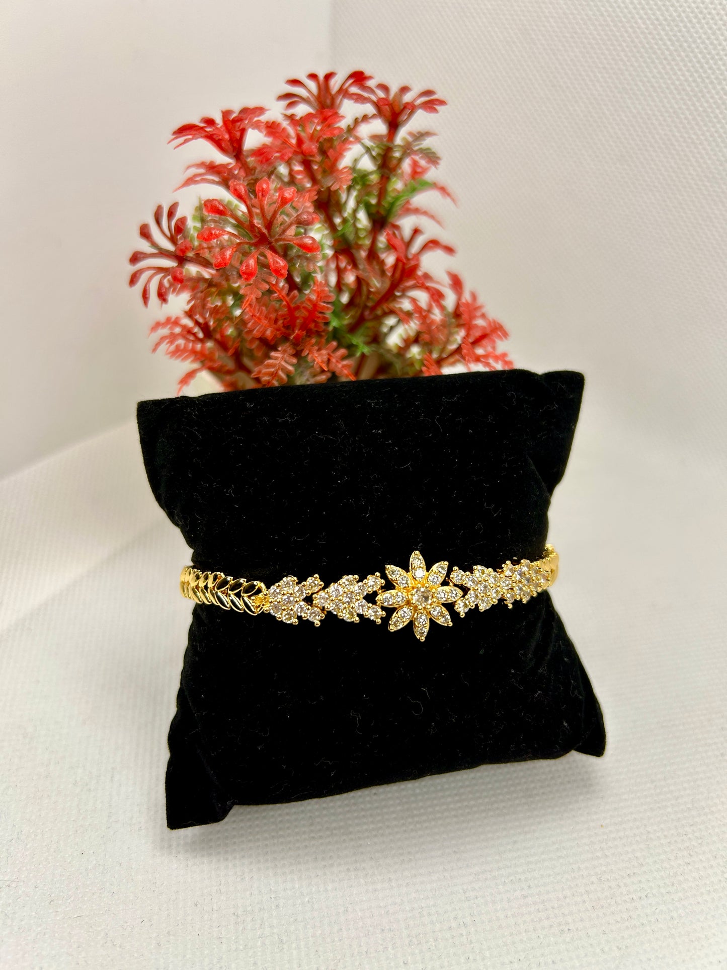Glint Zircon Stainless Steel Bracelet