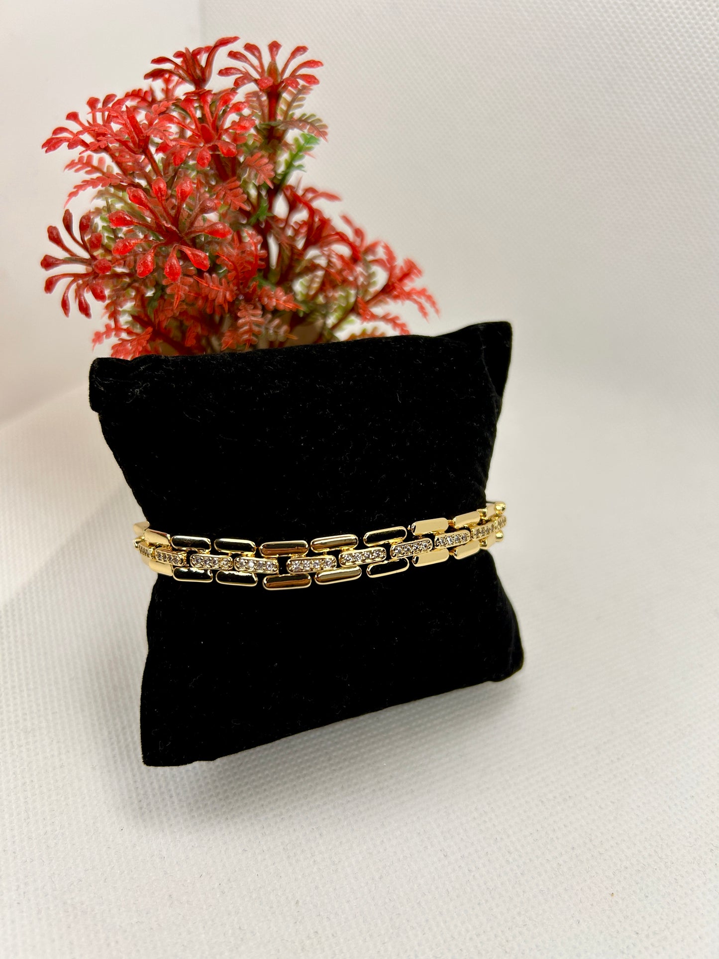 Nova Shine Stainless Steel with Zirconia Bracelet
