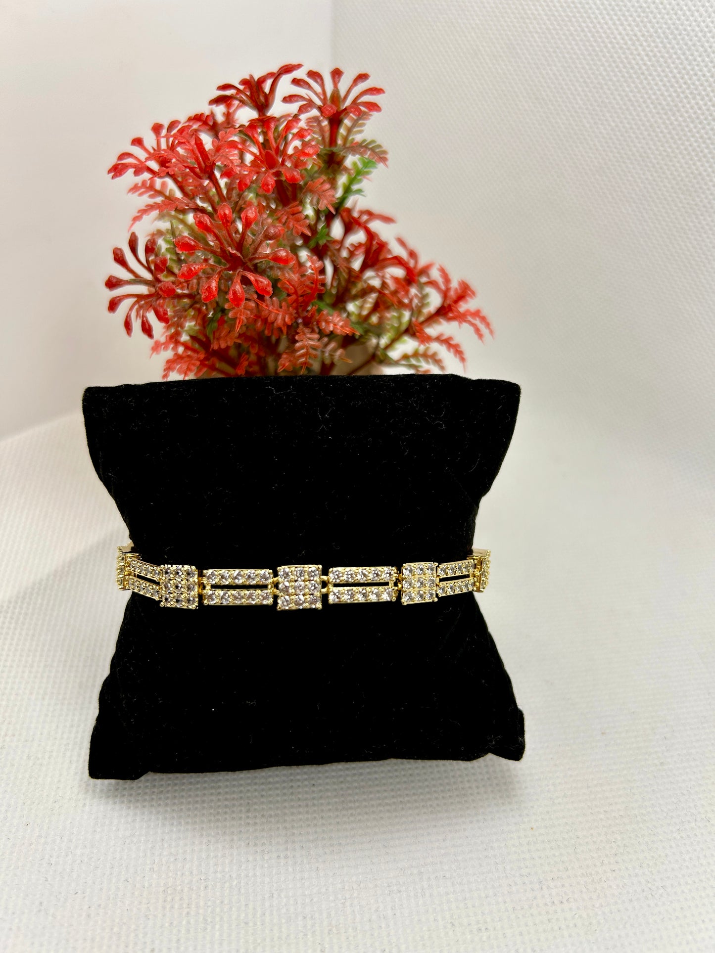Elegance Line Stainless Steel with Zirconia Bracelet