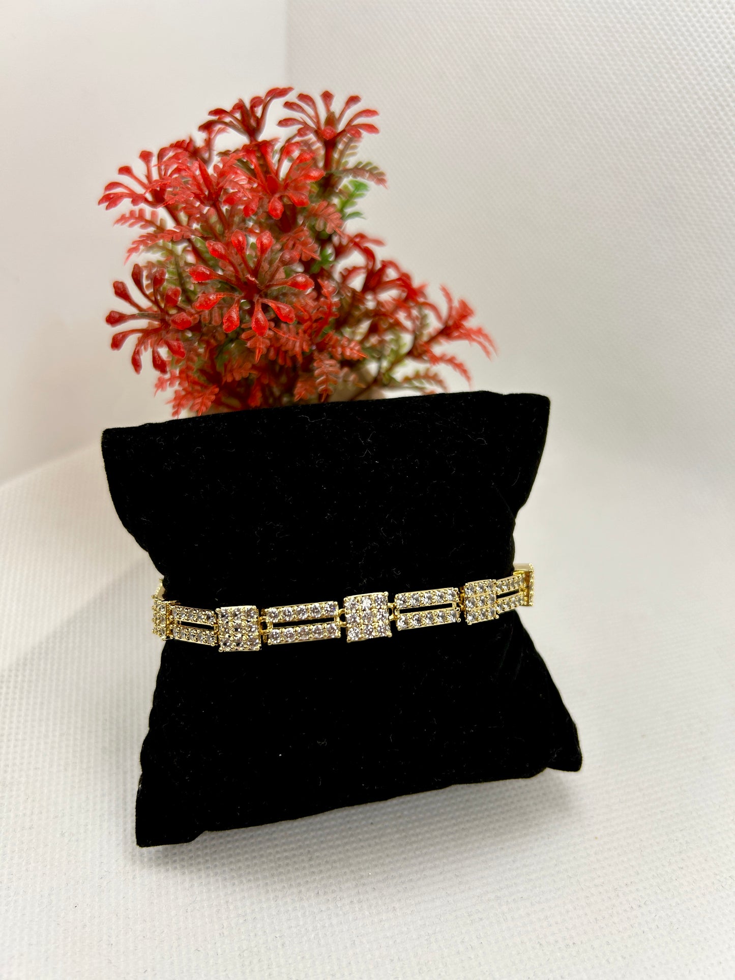 Elegance Line Stainless Steel with Zirconia Bracelet