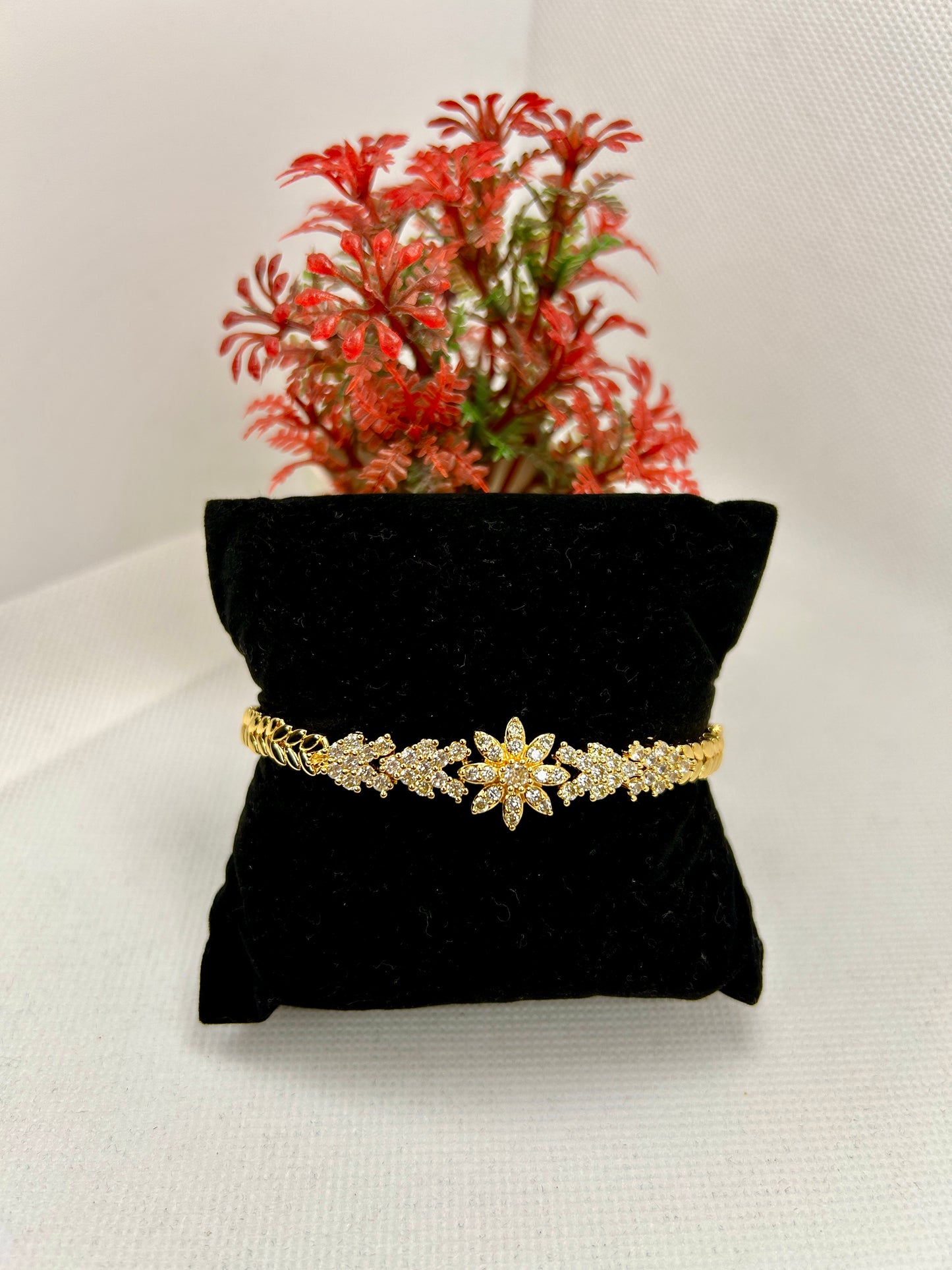 Glint Zircon Stainless Steel Bracelet