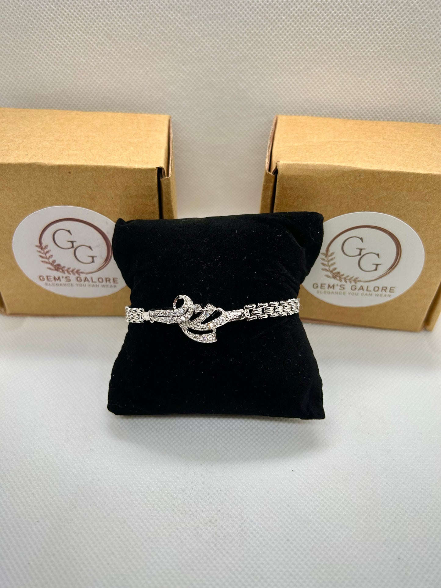 Silver Crystal Stones Bracelet 11