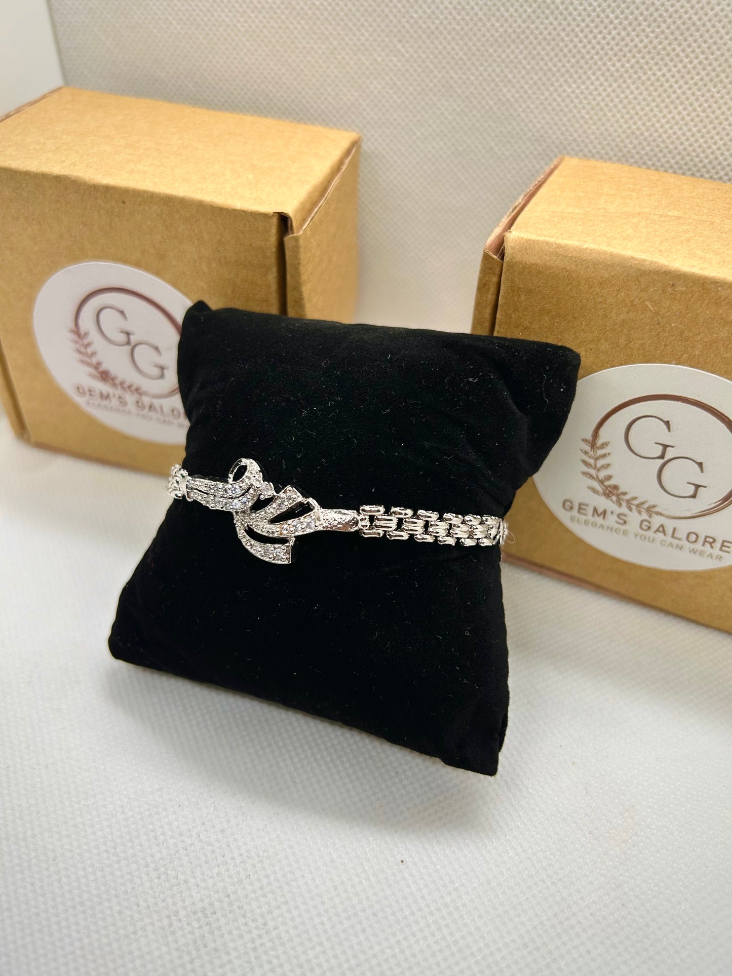 Silver Crystal Stones Bracelet 11