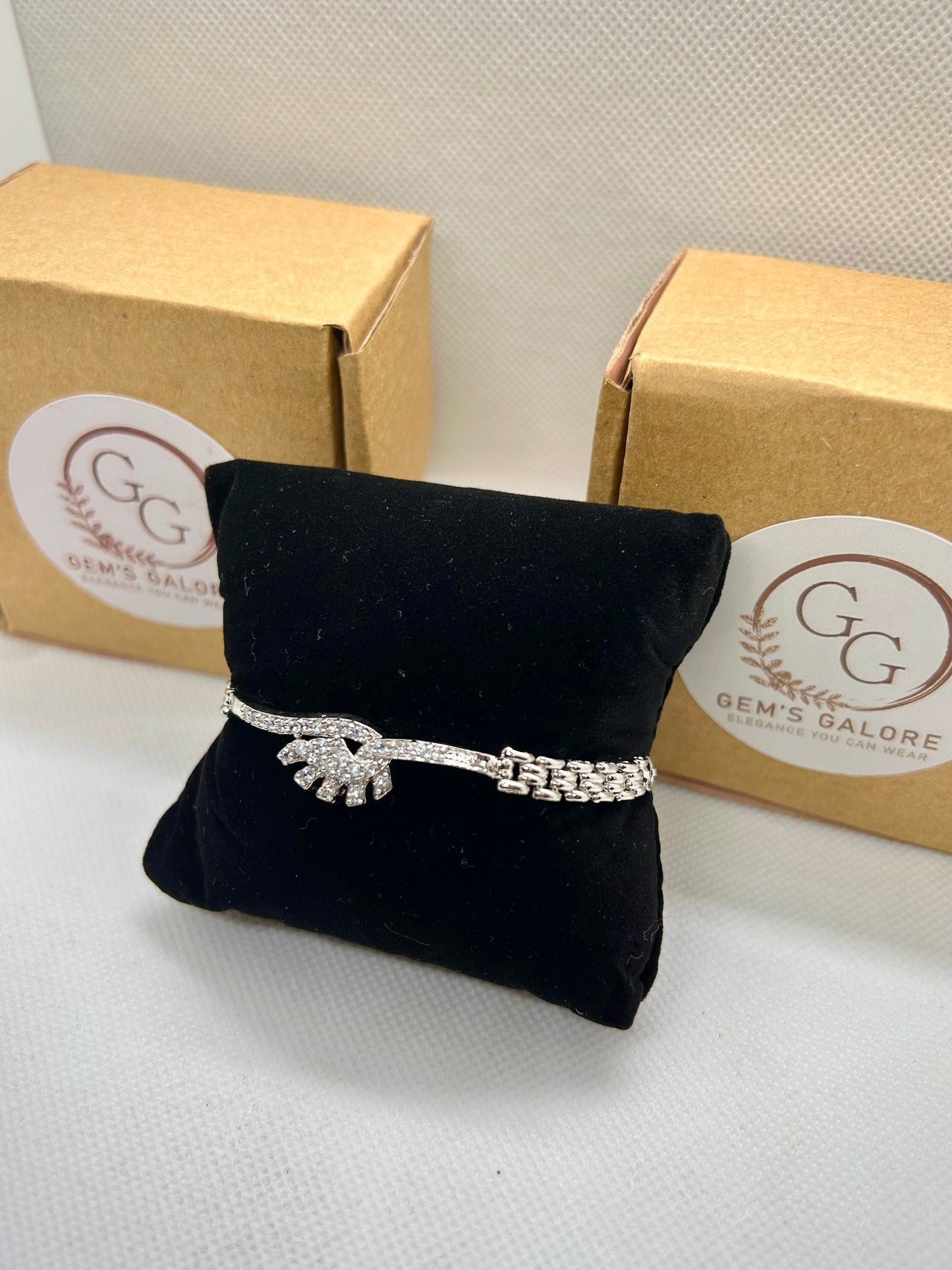Silver Crystal Stones Bracelet 03