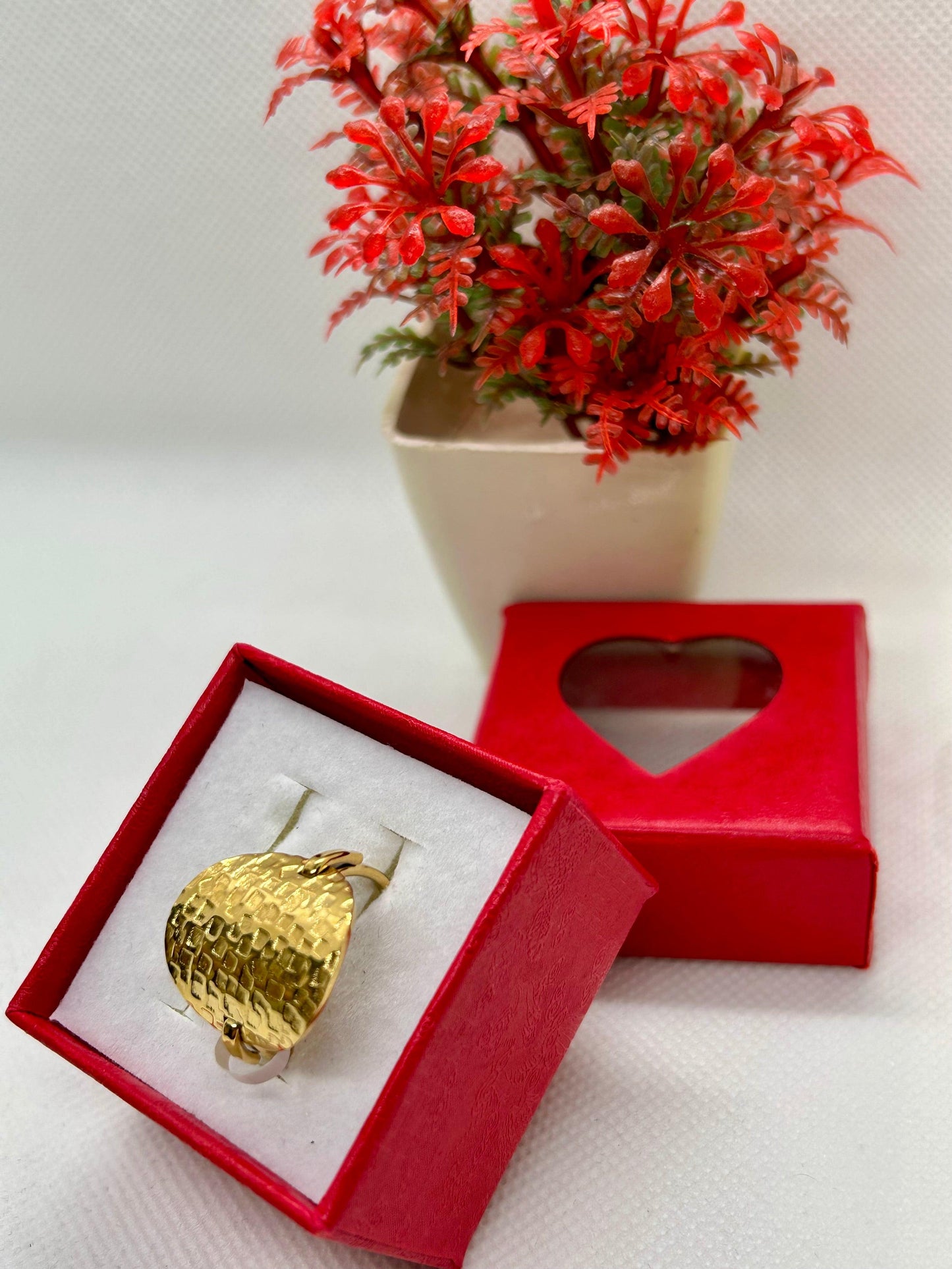 Stainless Steel Golden Ring
