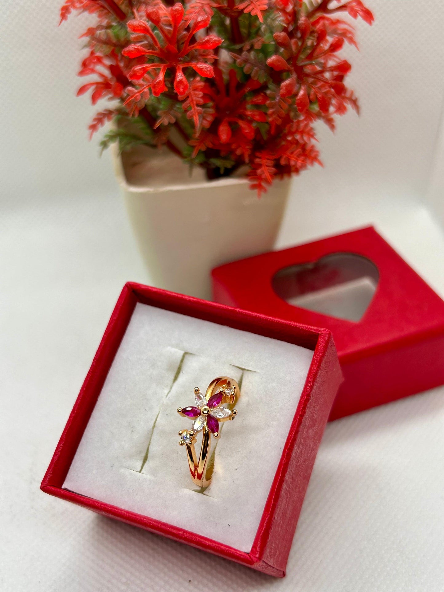 Roseate Petal Ring