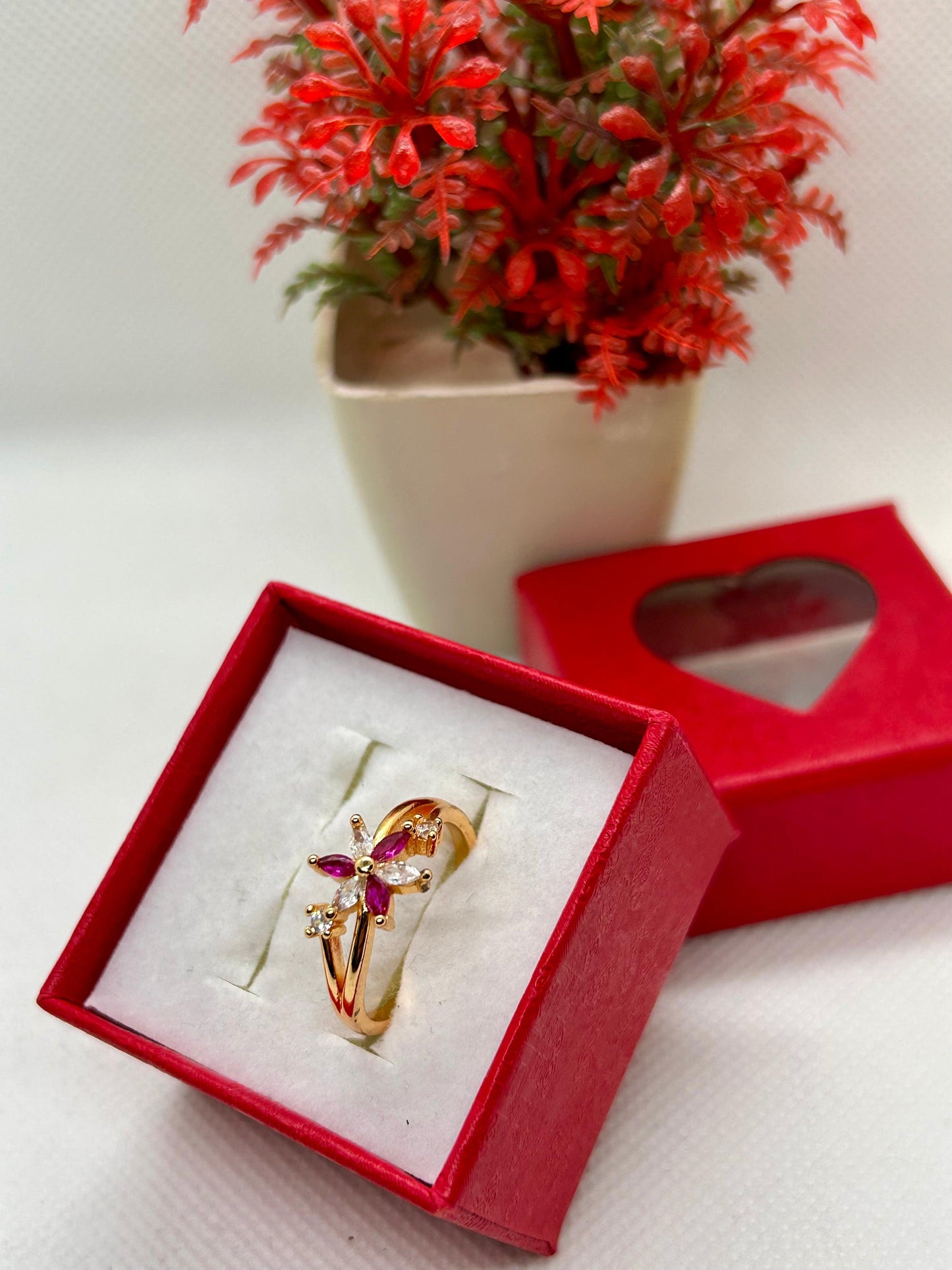 Roseate Petal Ring