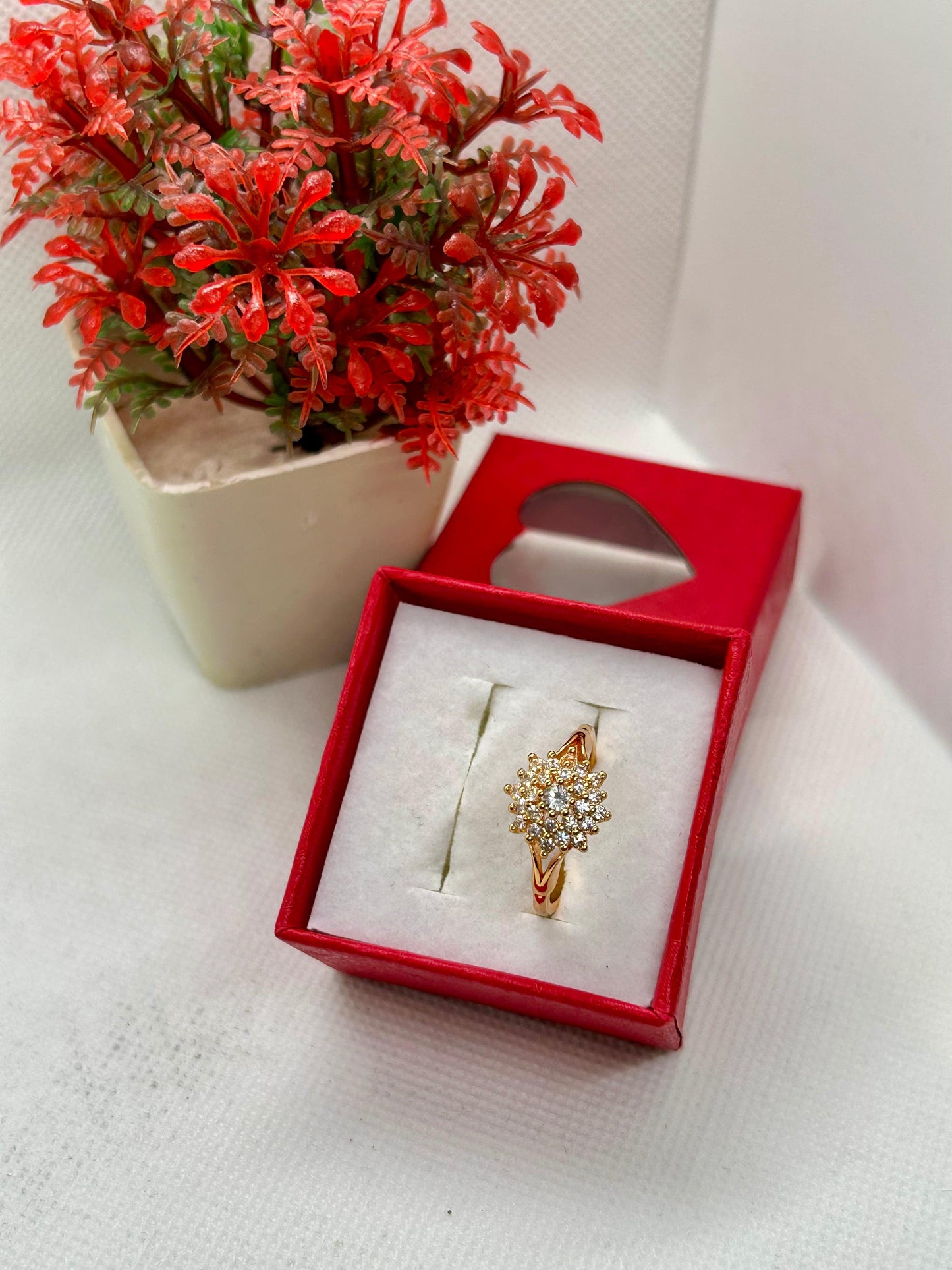 Petal Perfection Crystal Stone Ring