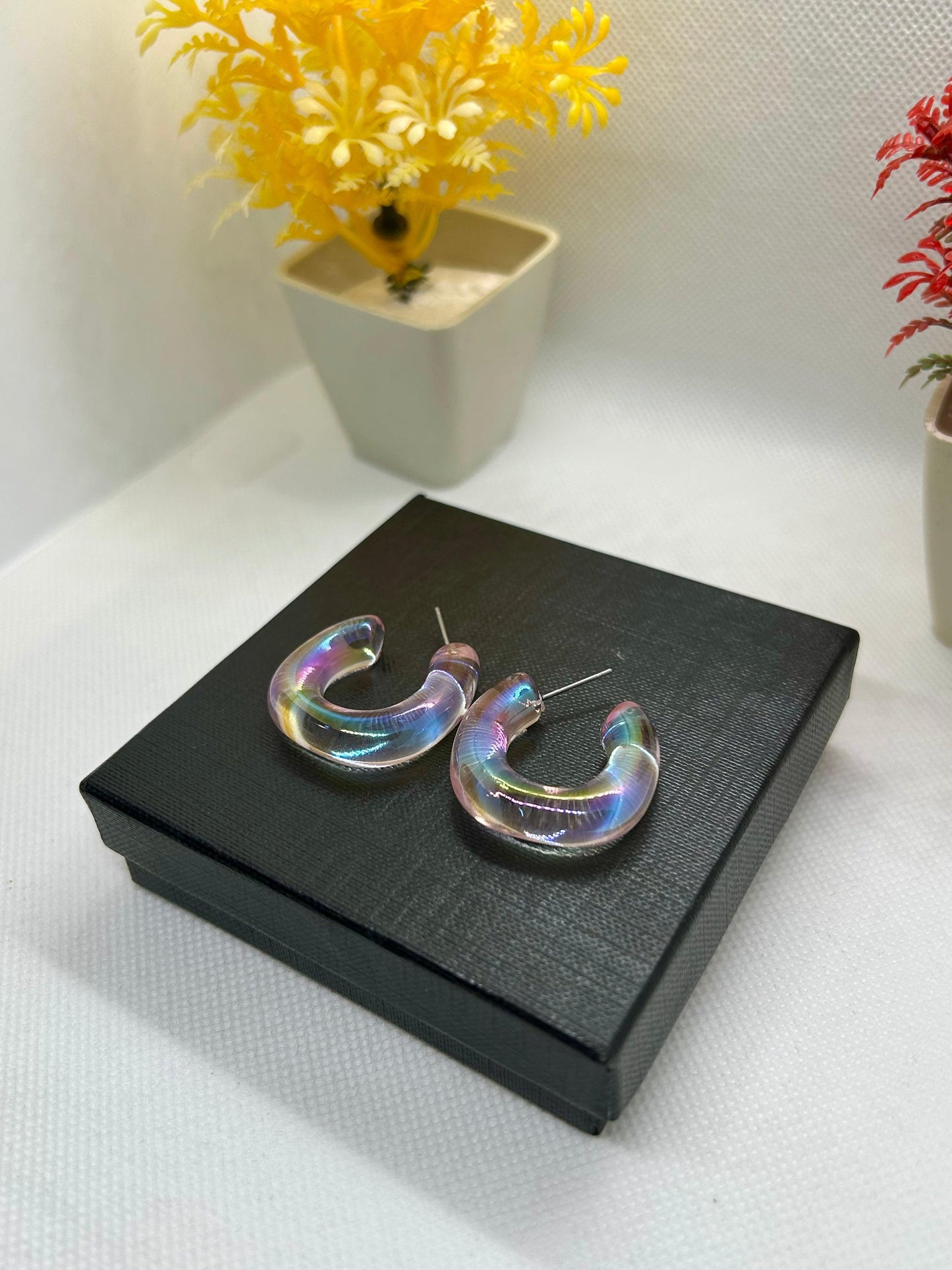 Transparent Multi Shaded Hoops