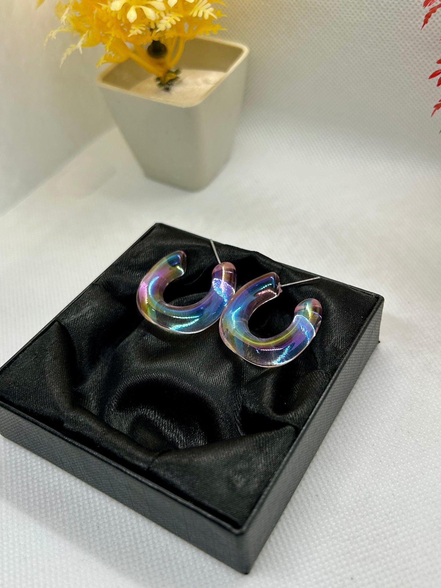 Transparent Multi Shaded Hoops