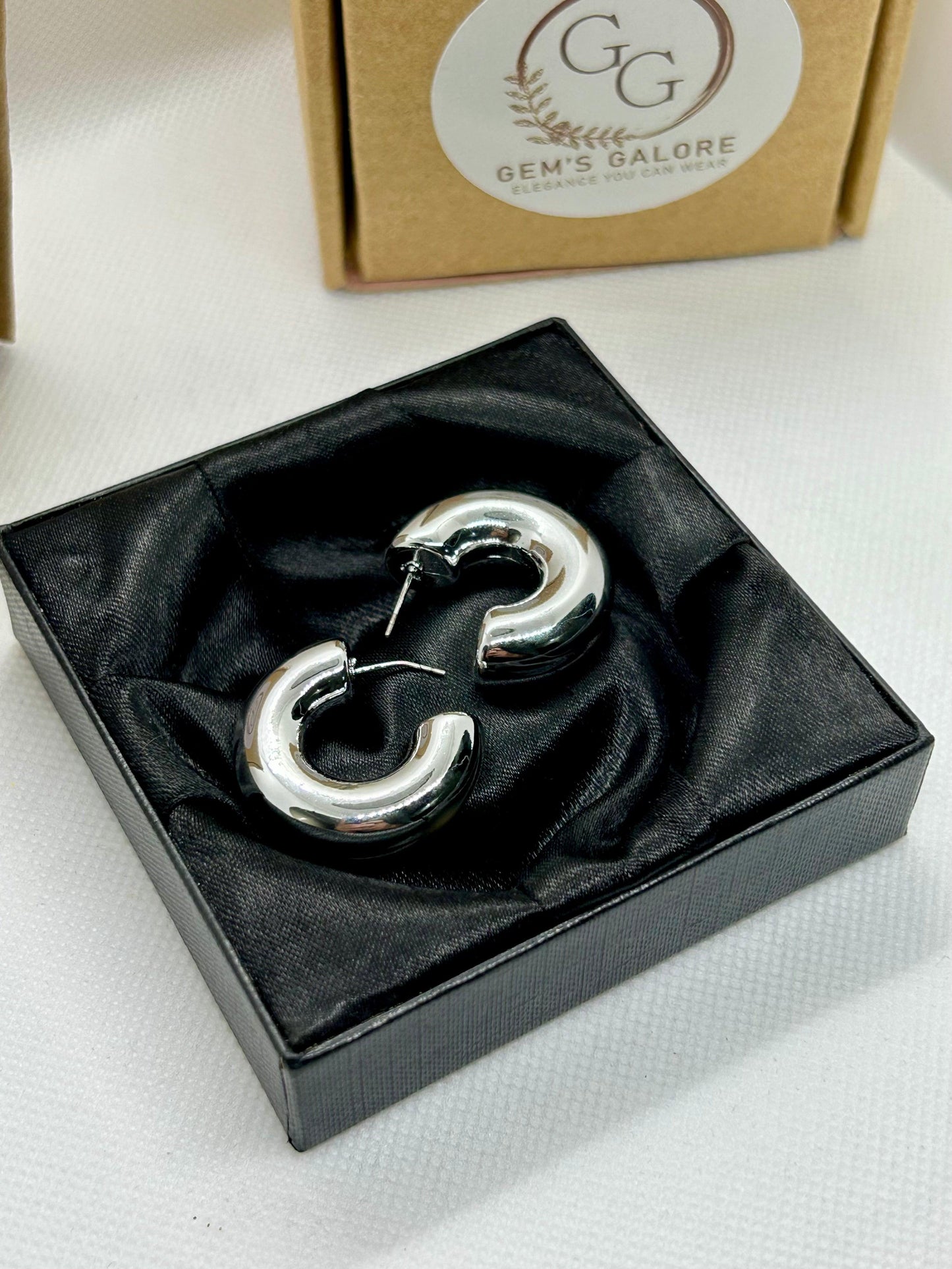 Stainless Steel Trendy Hoops