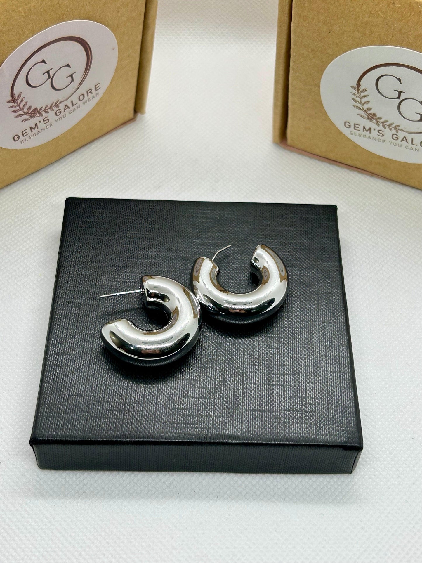 Stainless Steel Trendy Hoops