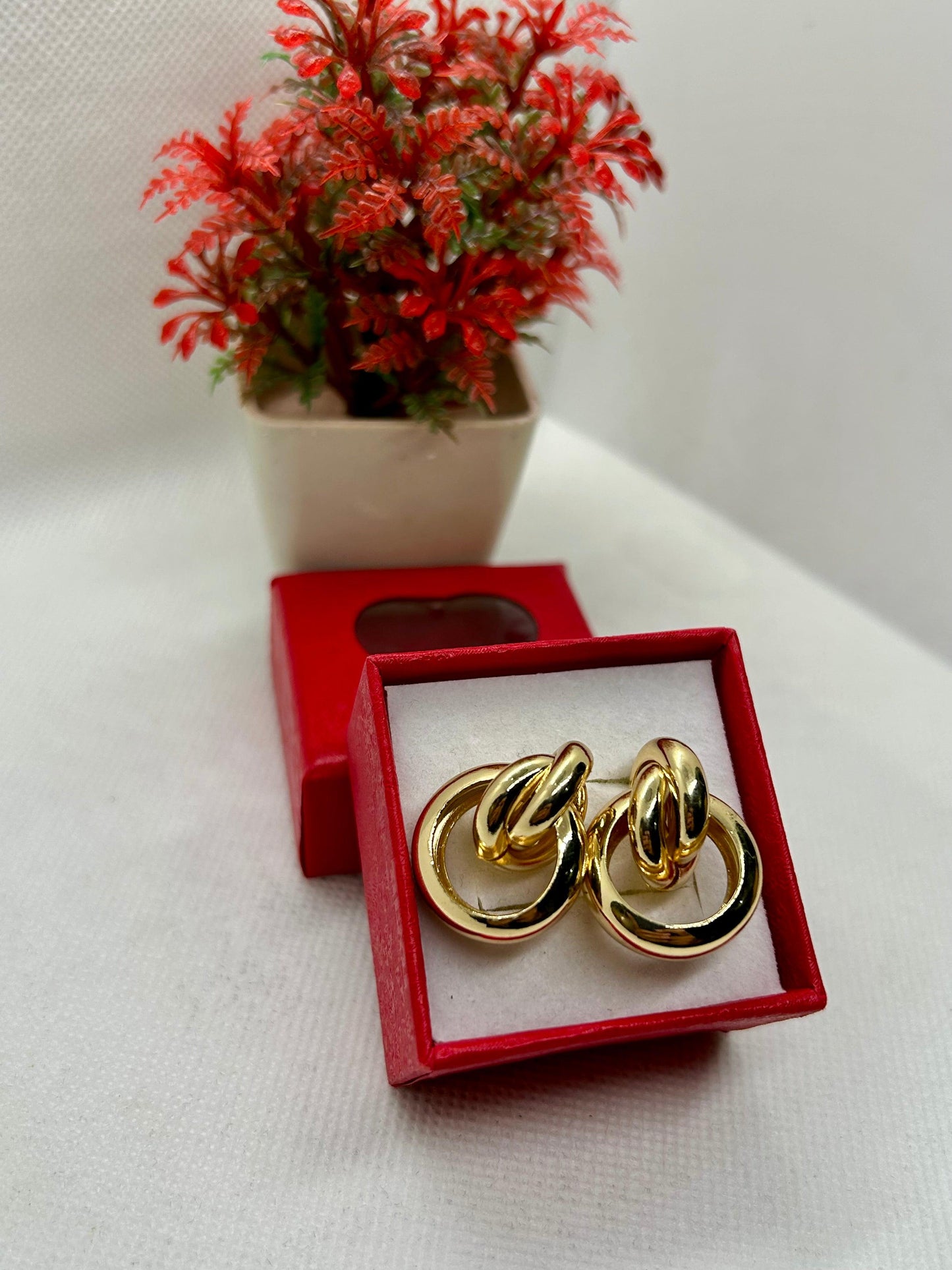 Tie Knots Stainless Steel Earrings