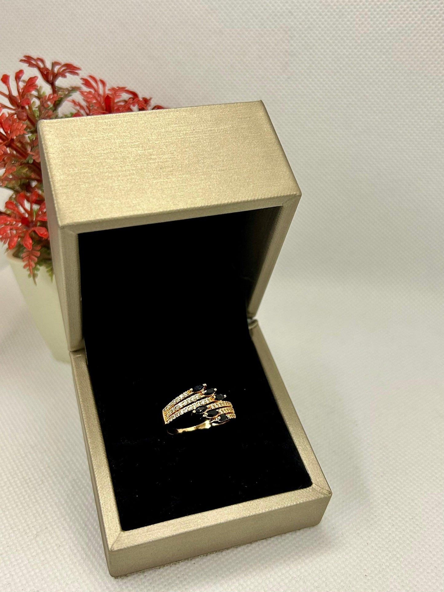Starlit Elegance Zirconia Ring