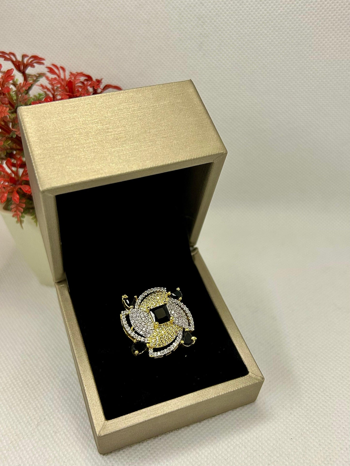 Radiant Bloom Carat Ring