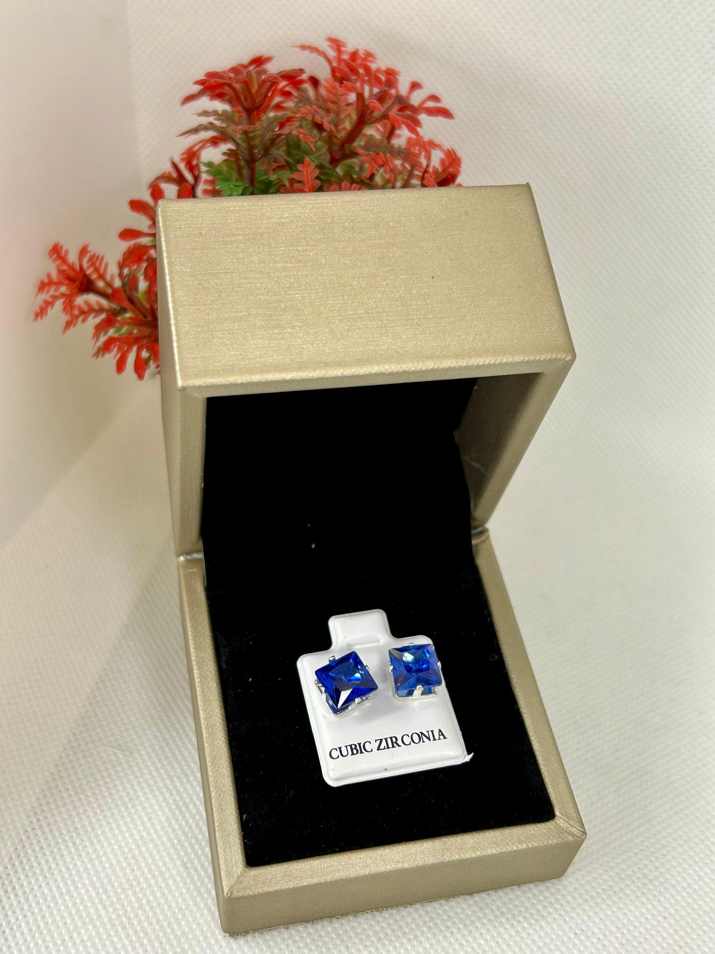 Square Zircon Stone Studs ( Size 05 )