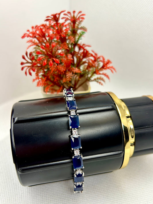 Prism Link Zircon Stone Bracelet