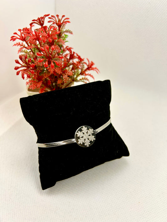 Snowy Silver Bracelet