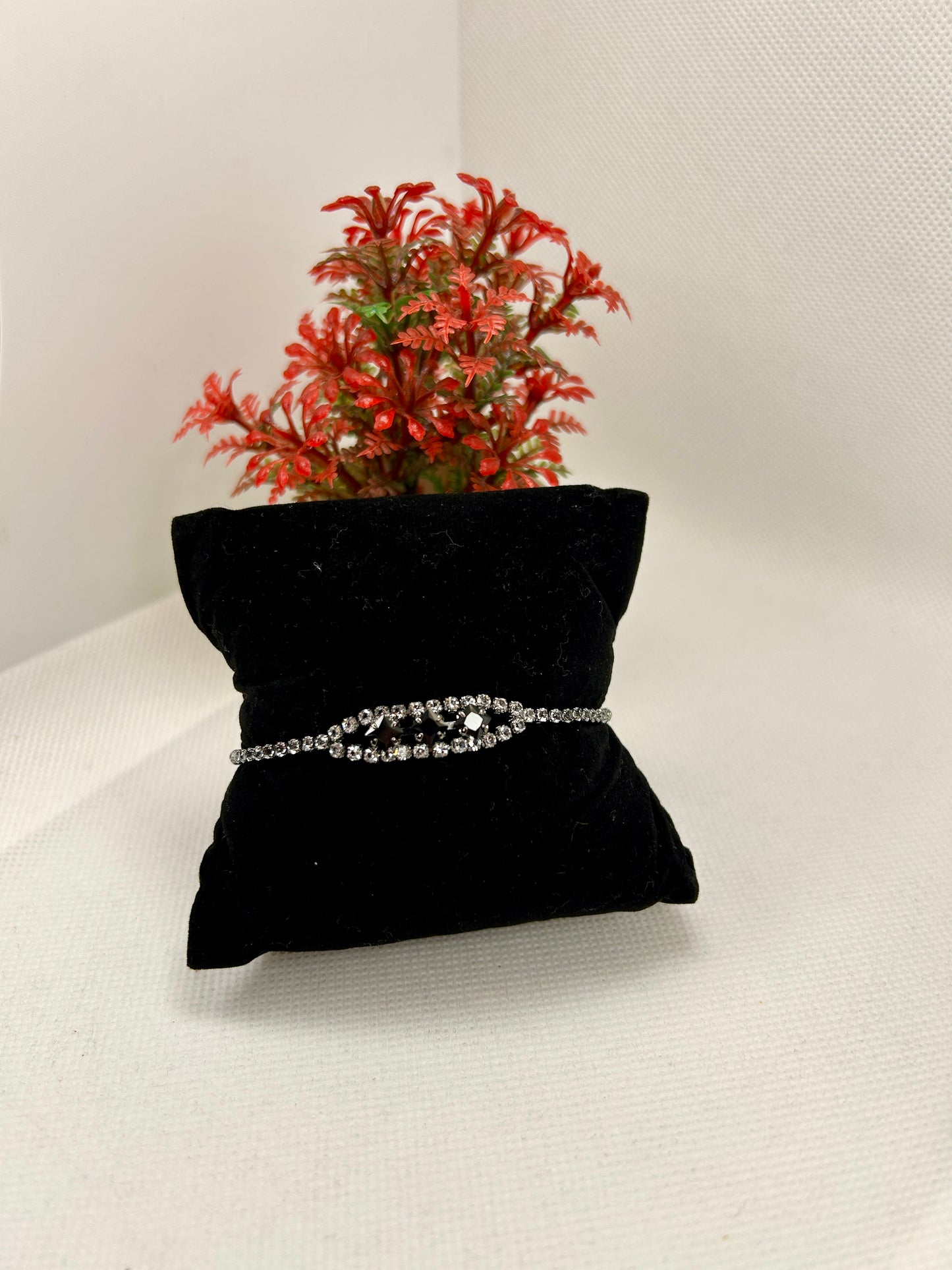 Crystal Loop Zircon Stone Bracelet