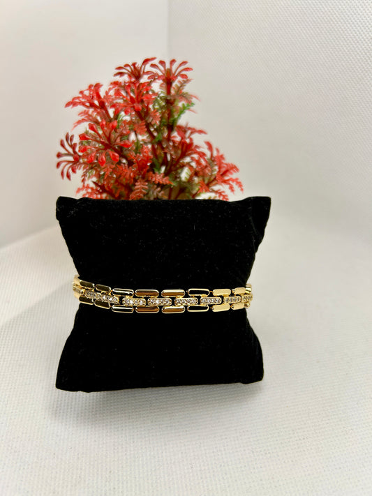 Nova Shine Stainless Steel with Zirconia Bracelet