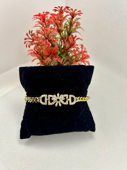 Dazzle Band Stainless Steel Bracelet