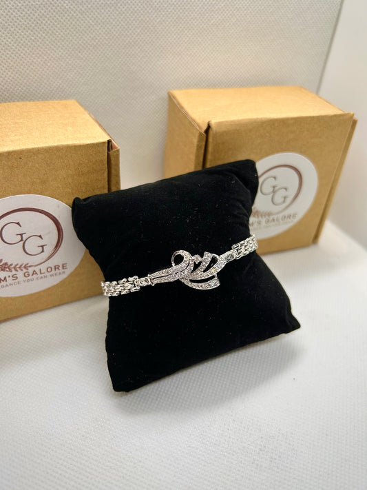 Silver Crystal Stones Bracelet 11