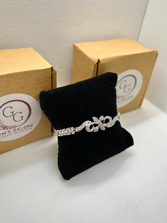 Silver Crystal Stones Bracelet 10
