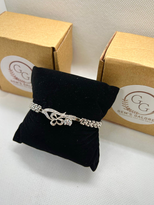 Silver Crystal Stones Bracelet 07