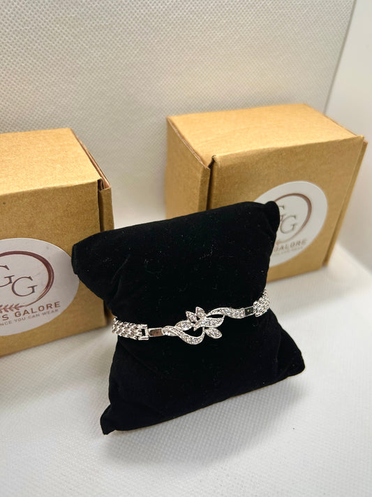 Silver Crystal Stones Bracelet 05