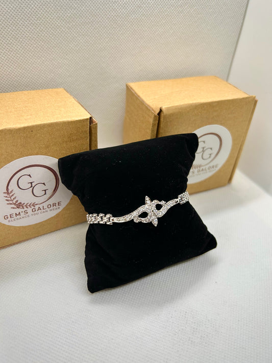 Silver Crystal Stones Bracelet 04