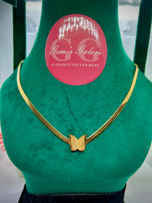 BUTTERFLY STAINLESS STEEL PENDANT