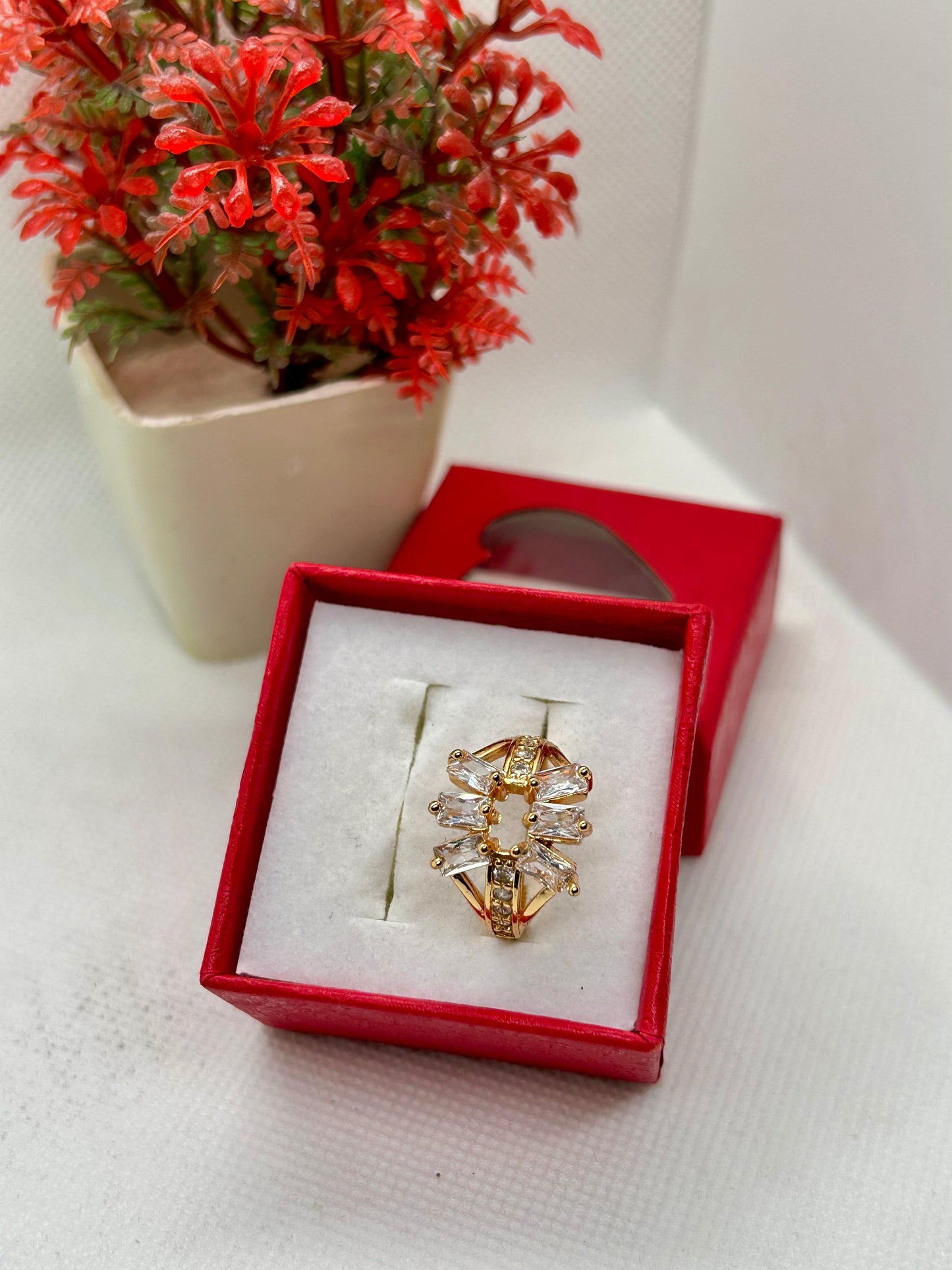 White Whisper Ring