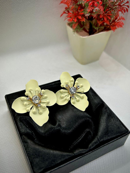 Flower Stone Earrings 2