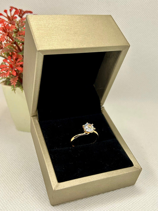 Luminous Grace Golden Ring