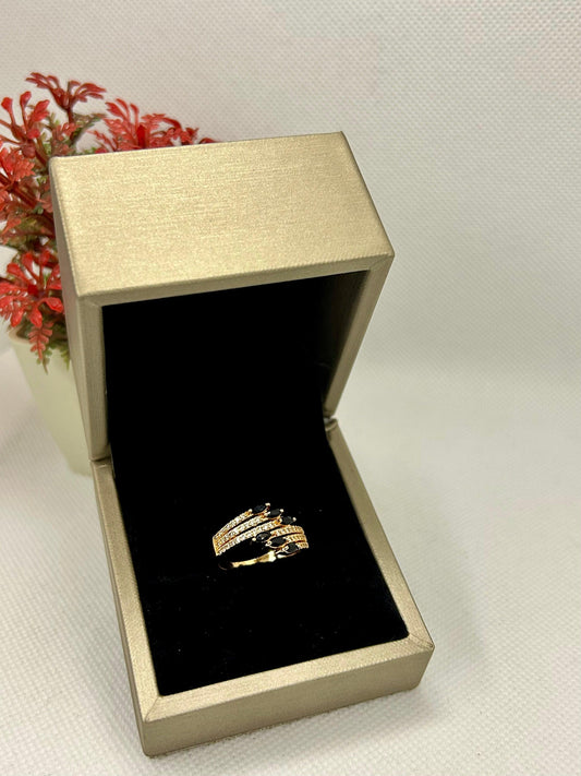 Starlit Elegance Zirconia Ring