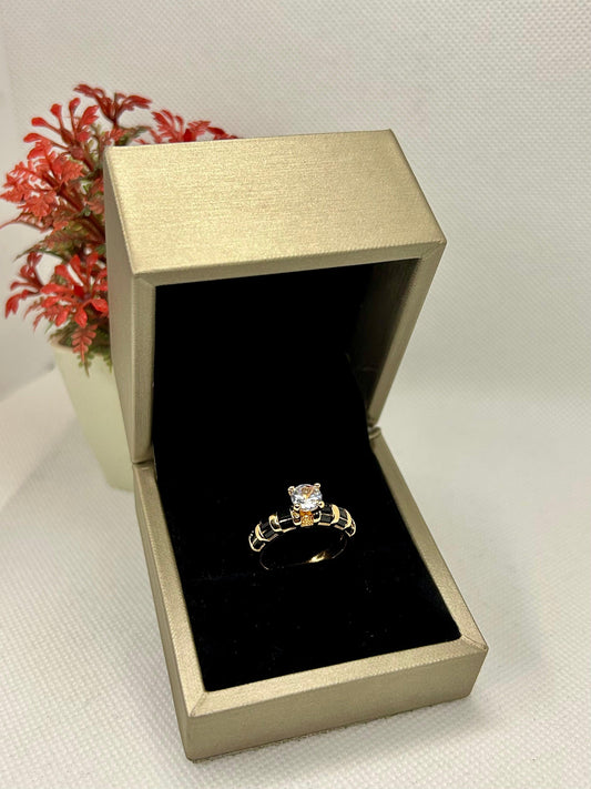 Auric Zircon Splendor Ring
