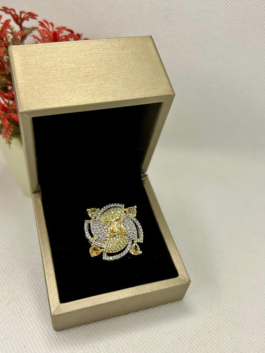 Radiant Bloom Carat Ring
