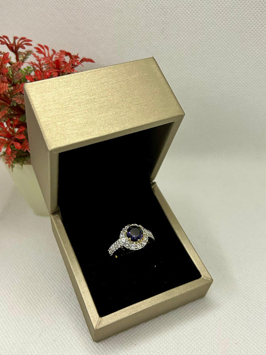 Sapphire Crown Carat Ring
