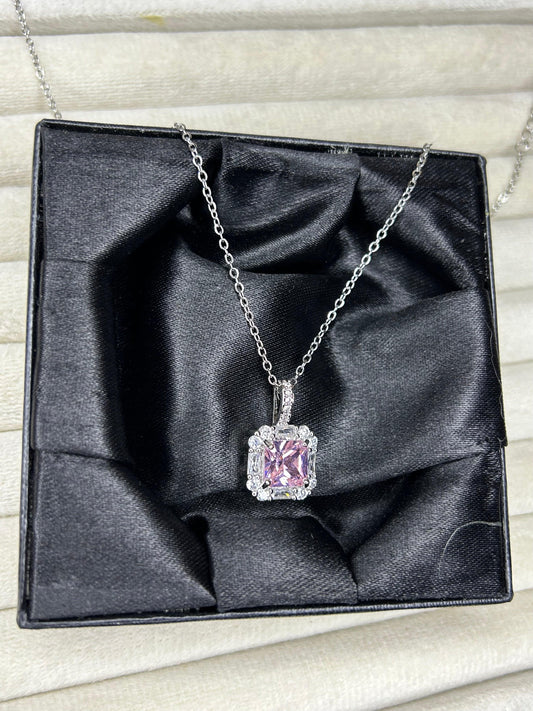 Diamond Look Silver Pendant