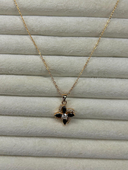 Flower Zircon Stone Pendant