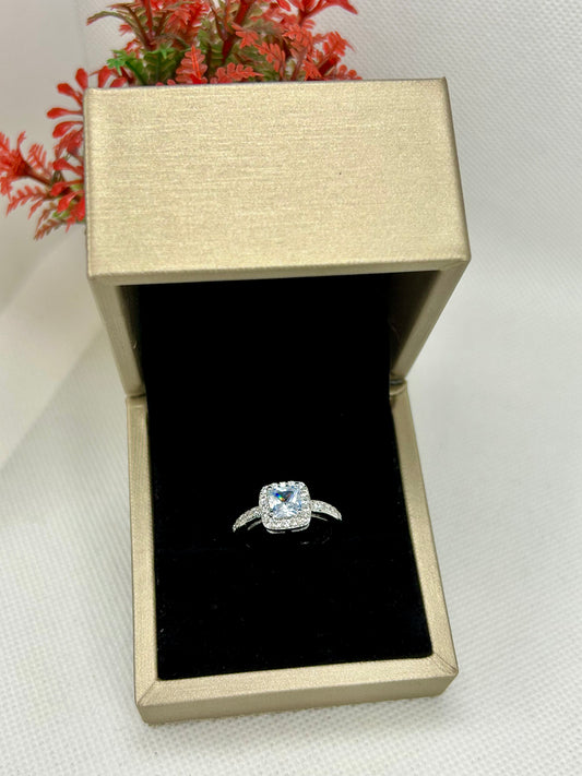 Diamond Look Silver Ring 24