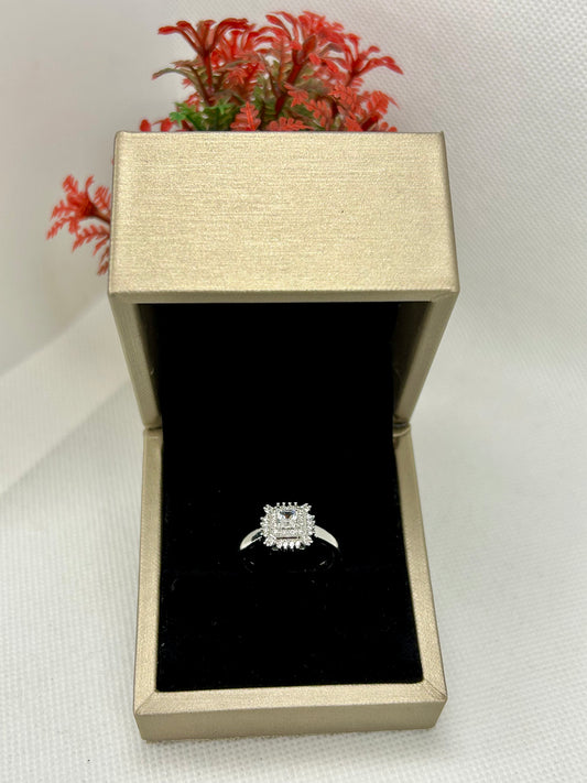 Diamond Look Silver Ring 23