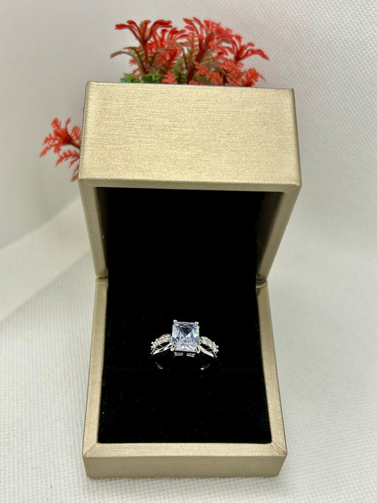 Diamond Look Silver Ring 22