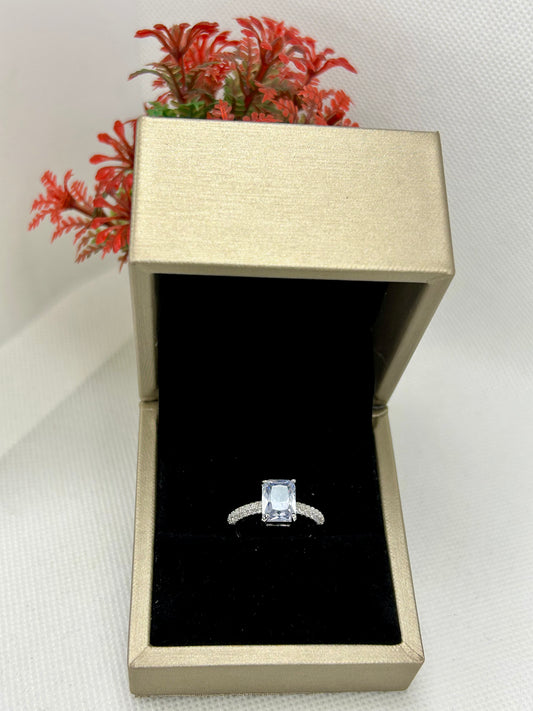 Diamond Look Silver Ring 05
