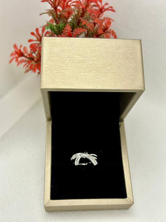 Diamond Look Silver Ring 03