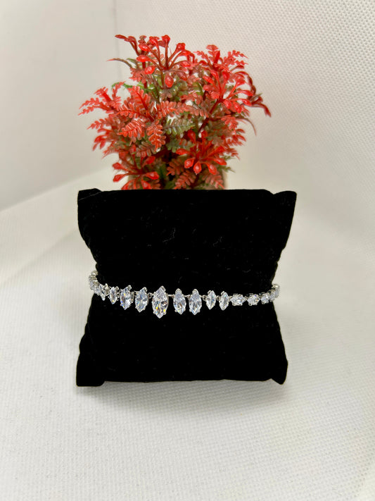 Petal Perfection Crystal Stone Bracelet